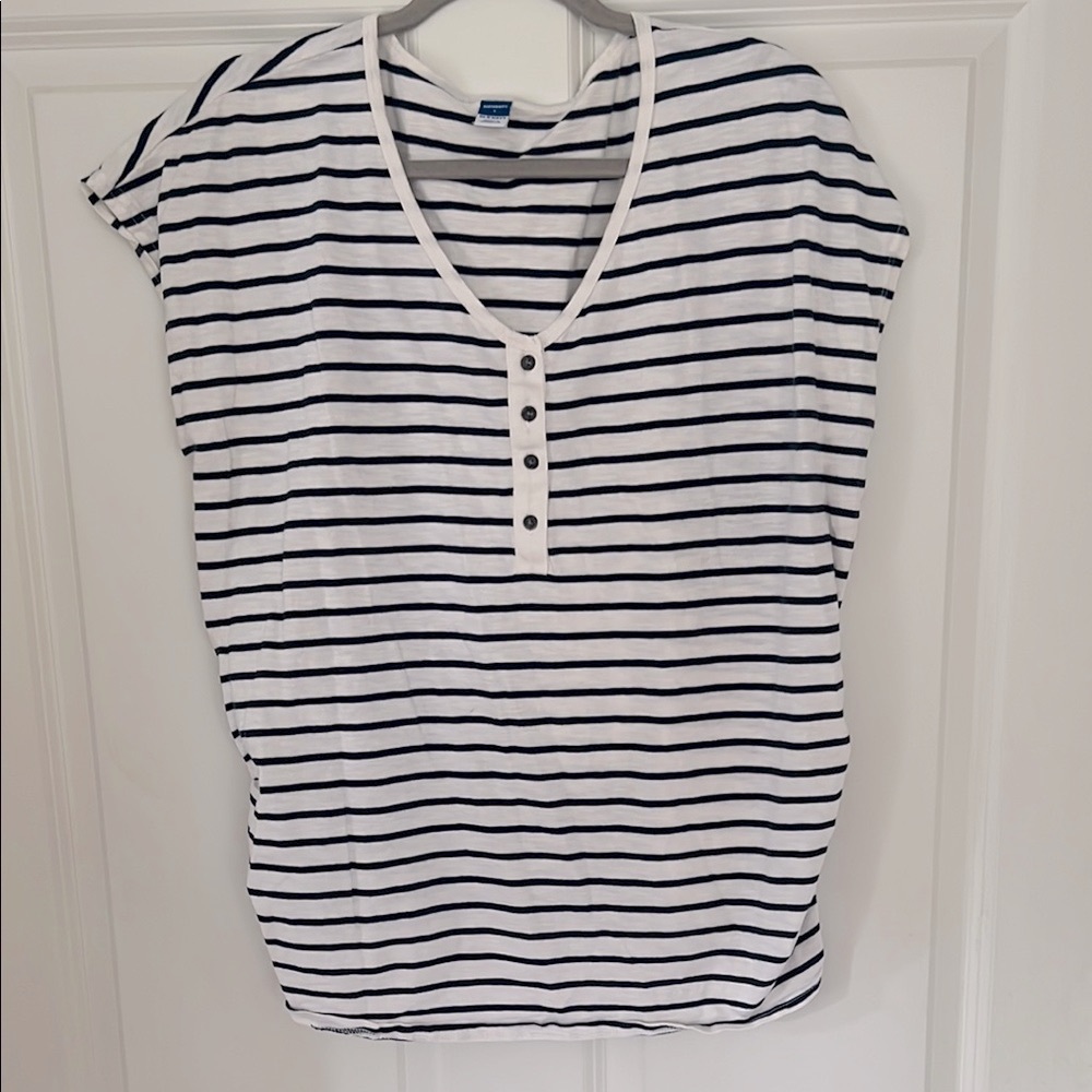 Maternity top- Old Navy, Size Large, Stripes
